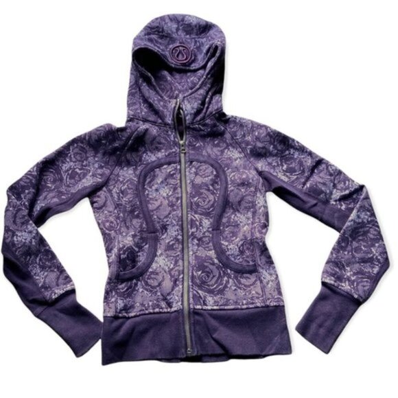 Lululemon size 2 Scuba Hoodie *Stretch purple rose 2 - Picture 8 of 12